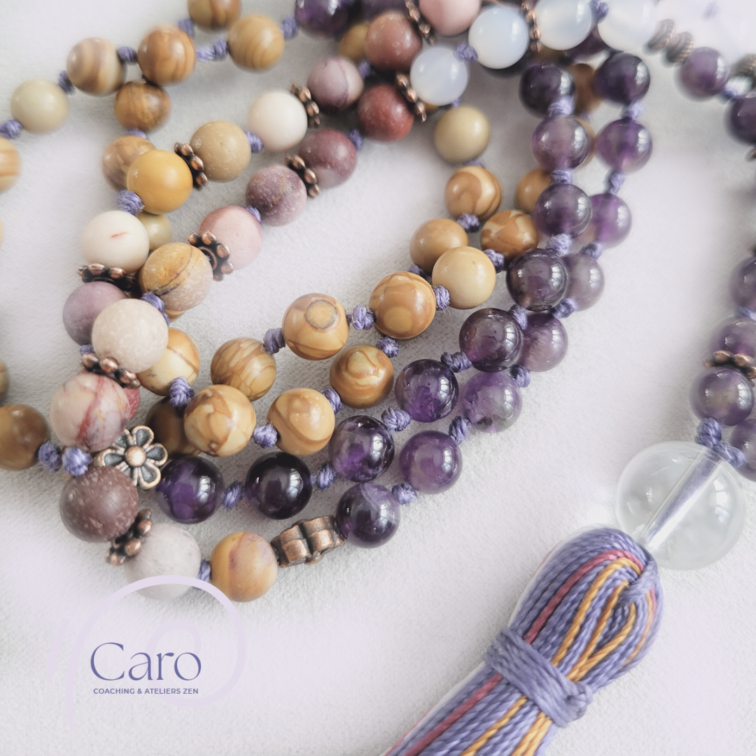 bijoux en pierres fines, collier mala