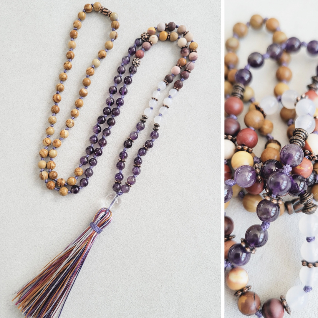 Petit Mala Amethyste et mookaite