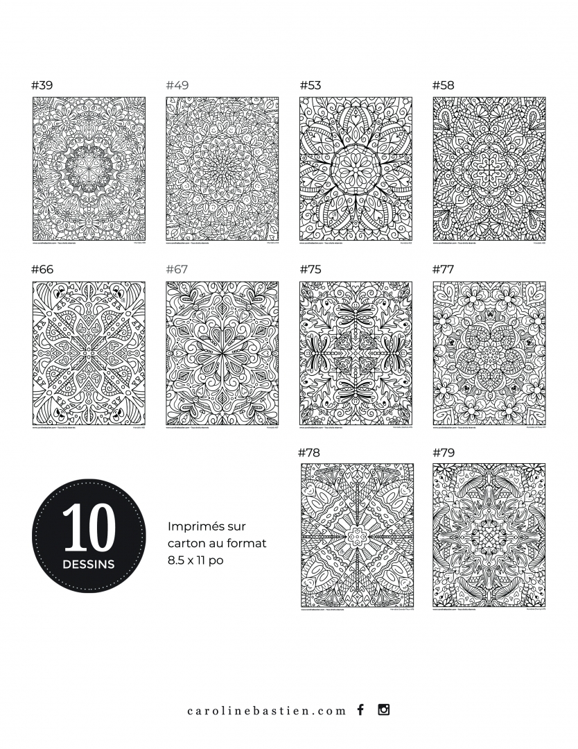 Pochette Mandalas Pleine Page No7