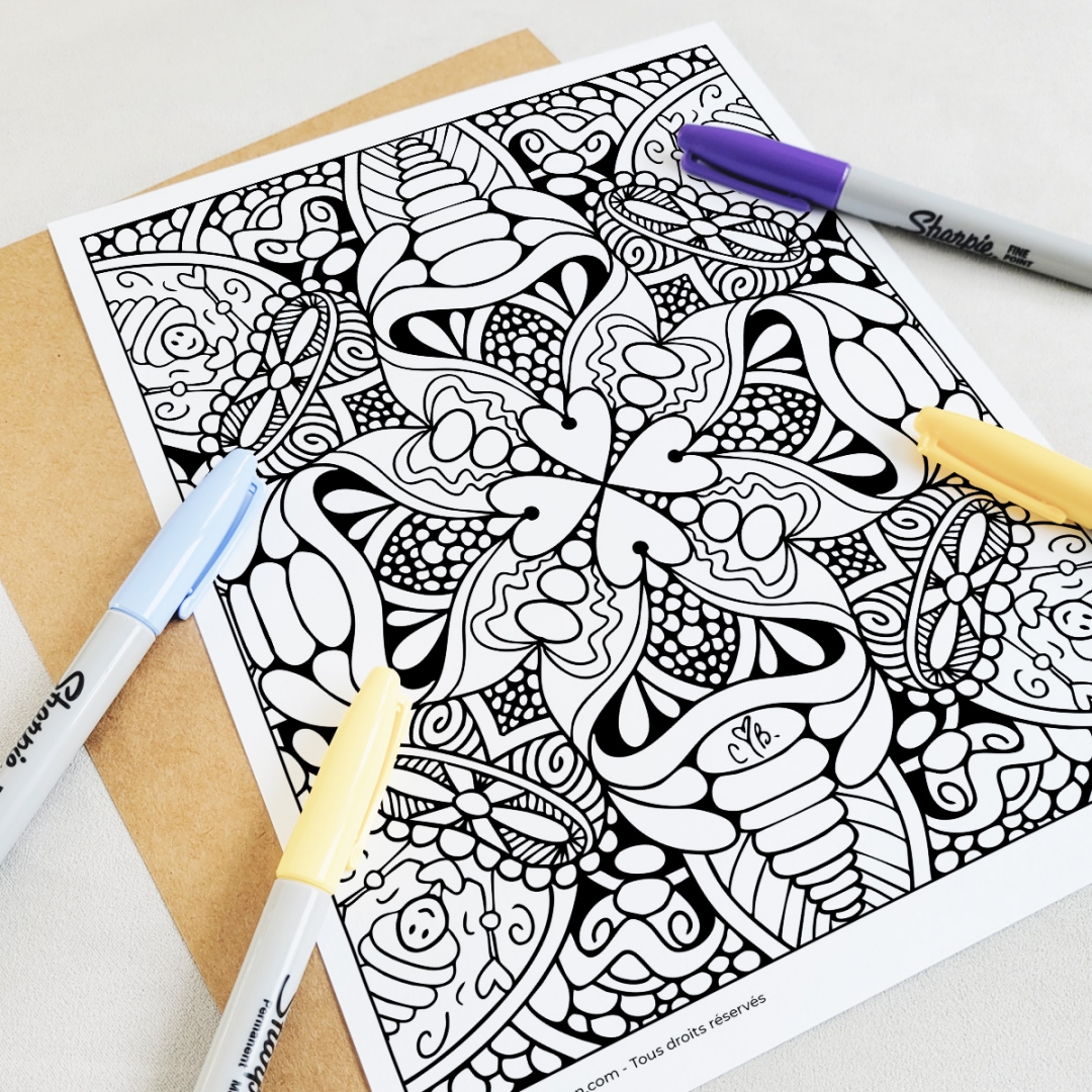 Pochette Mandalas Pleine Page No9
